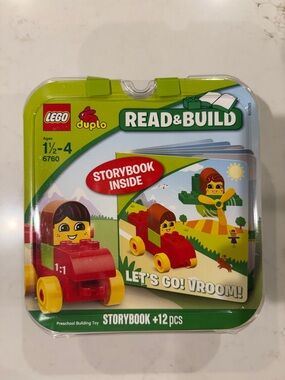 LEGO Duplo 6760 Read & Build Let's Go! Vroom! Storybook + 12 pcs